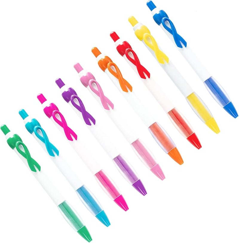 20Pcs Retractable Ballpoint Pens with Clip for Office Writing Smoothly - Image 3